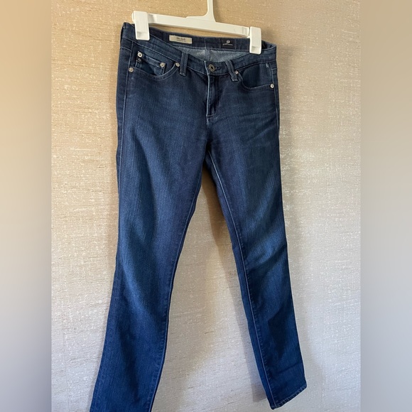 Adriano Goldschmied dark wash blue jeans size 27R. - Picture 2 of 5